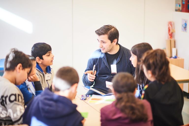 children attending TADA weekend schools in Brussels