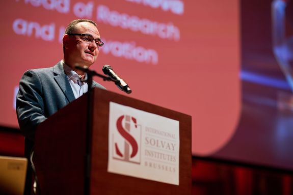 Thomas Canova Head of Innovation speaker at ULB VUB Syensqo awards ceremony 2025